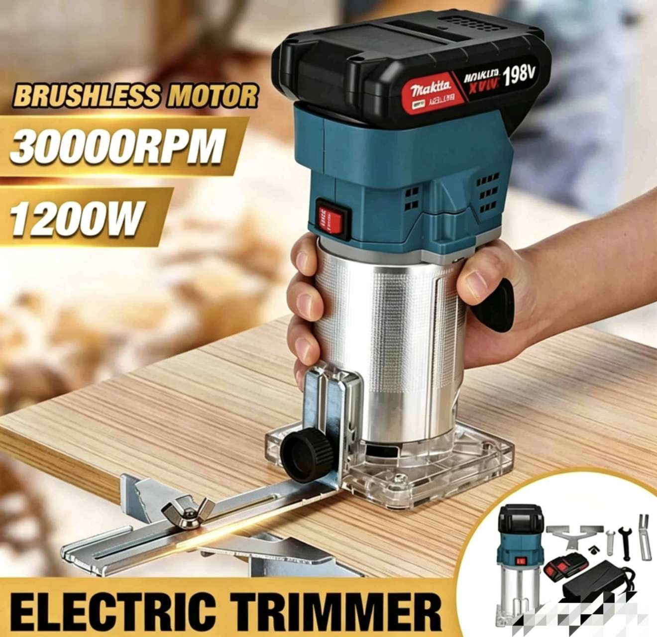 Aku glodalo frezer Makita 198V