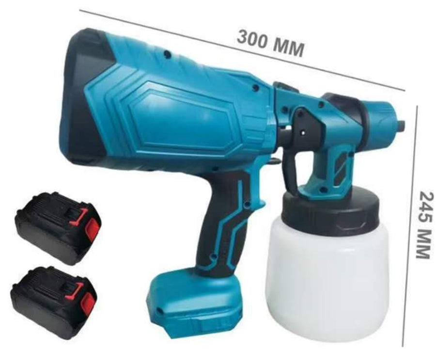 Aku pištolj za farbanje 128V sa dve baterije