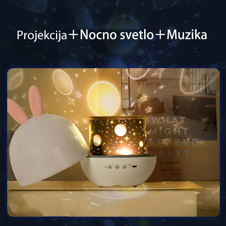 LED projekcijska lampa + bluetooth zvučnik