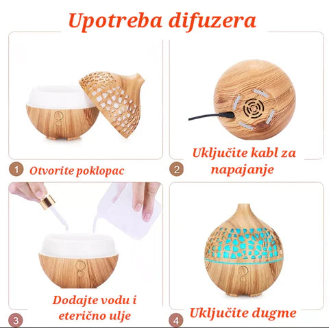 Aroma Difuzer + poklon eterična ulja