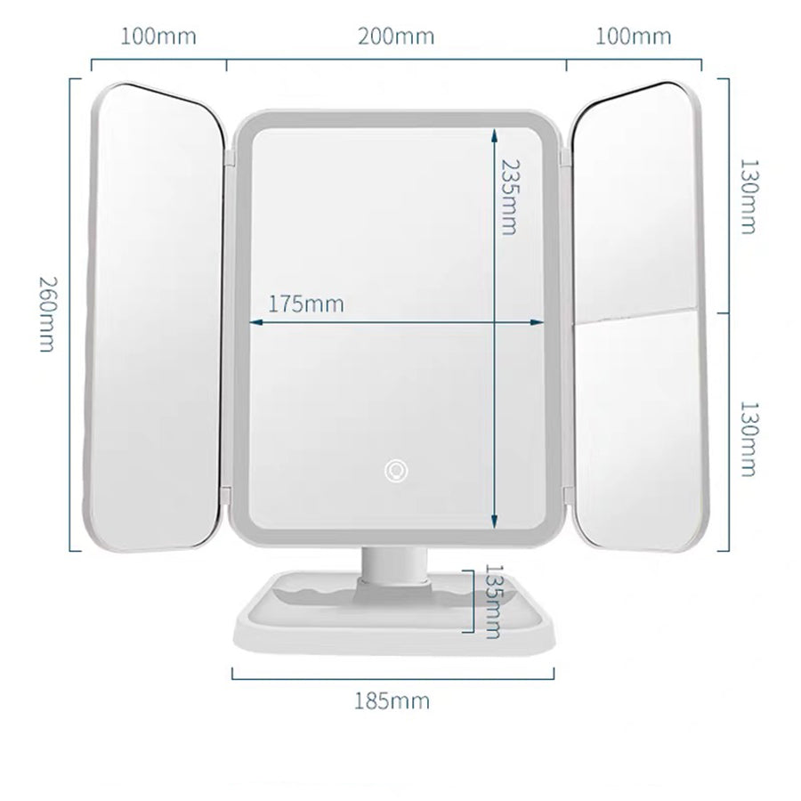 3u1 LED Ogledalo Za Šminkanje